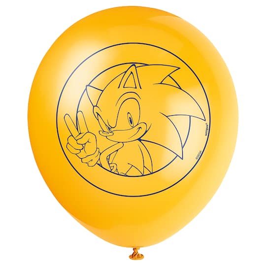 12" Sonic the Hedgehog™ Latex Balloons, 8ct.